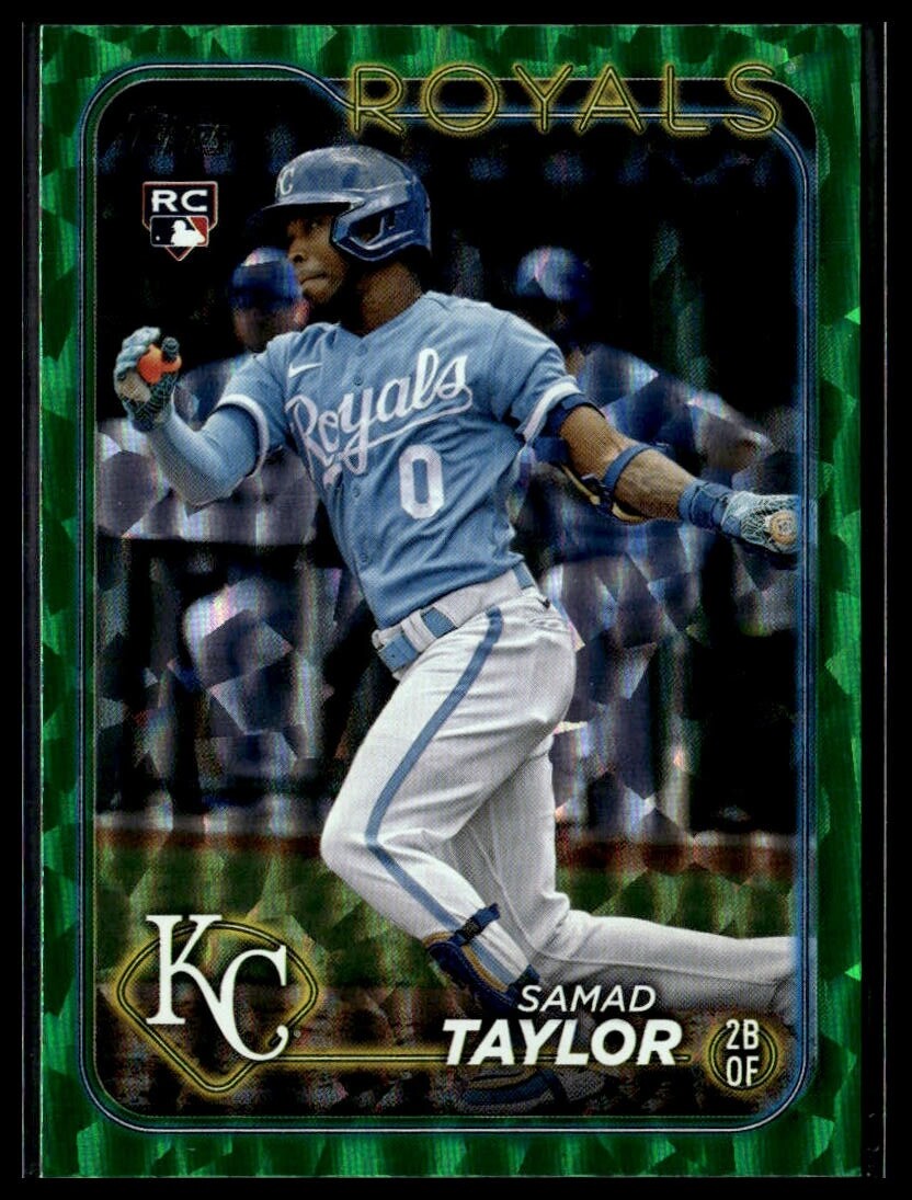 2024 Topps 32 Samad Taylor Kansas City Royals RC Green Foil 347/499