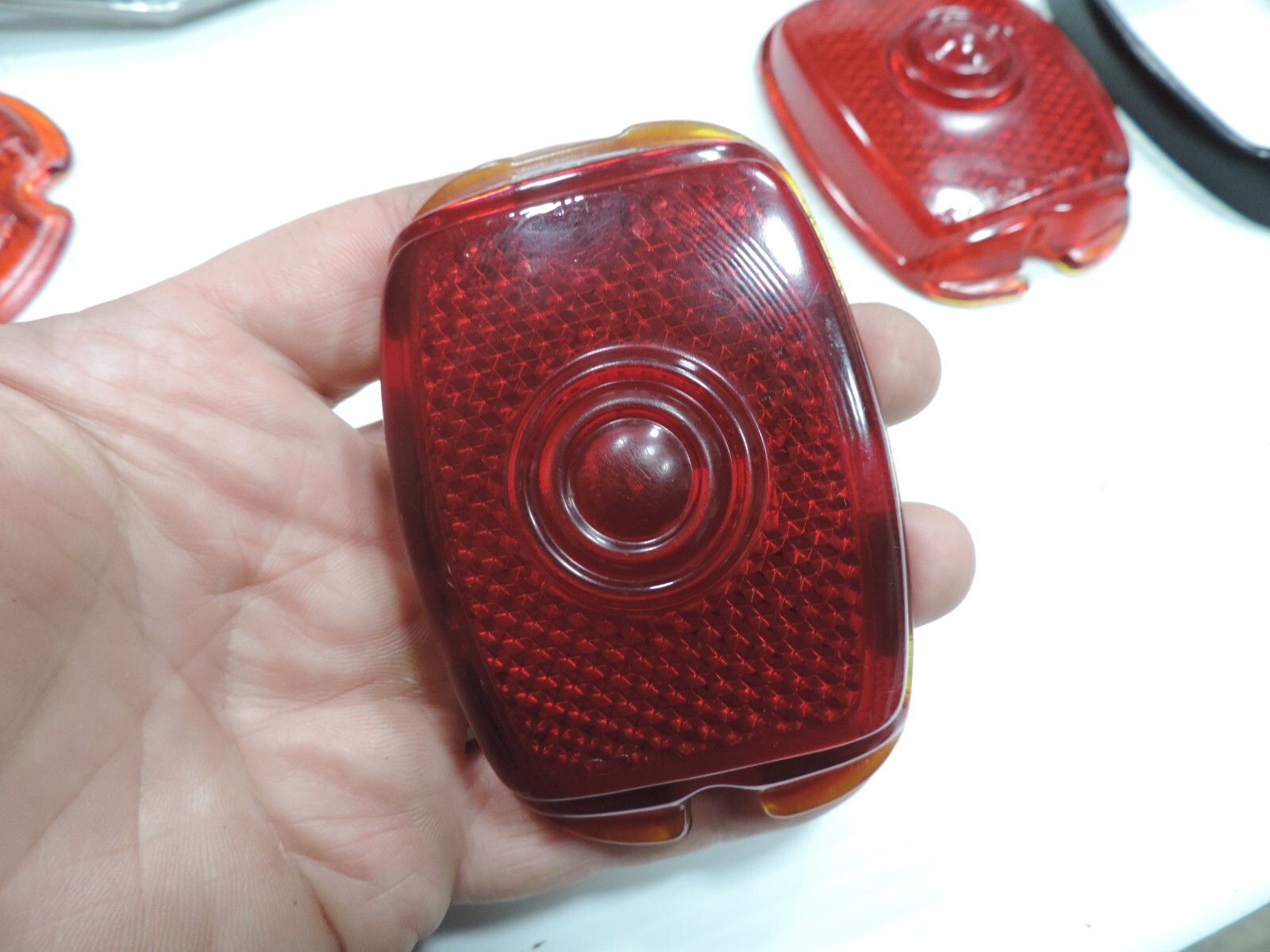 1947 - 1953 Chevrolet Truck Taillight Bezels & Stimsonite Glass Lenses 1948 1949