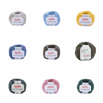 Katia - COTTON 100%  - 46 Farben - 50g - LL 120m - Garn - Baumwolle-(7,00 /100g)