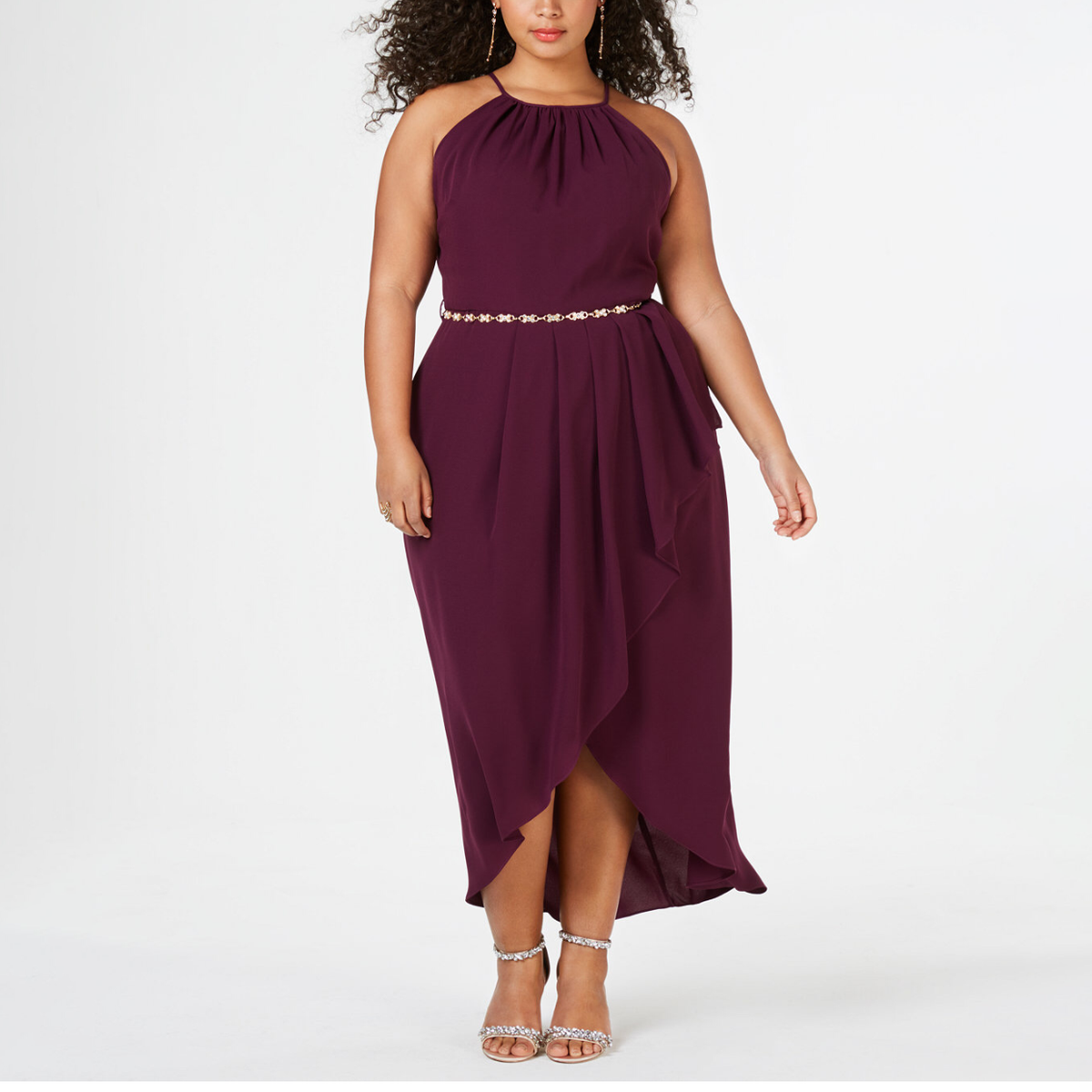 green emerald velvet dress City Chic Women's Plus Size Cocktail Dress
