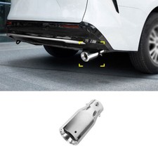 For Toyota Sienna 21-23 Silver Steel Rear Exhaust Muffler Tip Tail Pipe Trim 1P