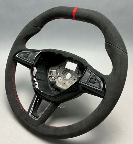 Lenkrad Skoda RS Octavia 3 Fabia Rapid Superb 3V Sport Steering wheel volant - Bild 4 von 8