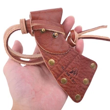 Hunting Holster Leather Axe Hatchet Blade Cover Axe Head Sheath Case in Brown