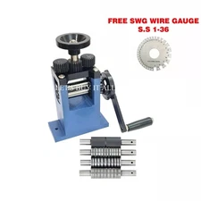 Mini Roller Machine 9" Height | Wire Sharper | Jewelry Making Tool | Free Roller