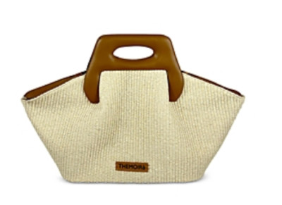 THEMOIRe Dhea Woven Convertible Top Handle Bag