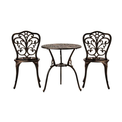 Livsip Outdoor Bistro Set Chairs Table Patio Indoor Outdoor Bistro Furniture Set - Picture 8 of 8