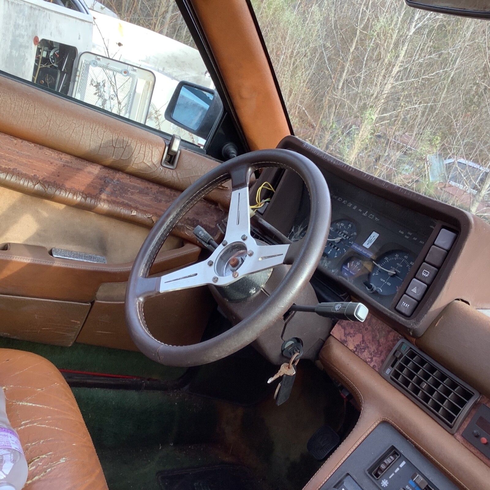 Nardi leather wrapped wheel, was on Maserati BiTurbo