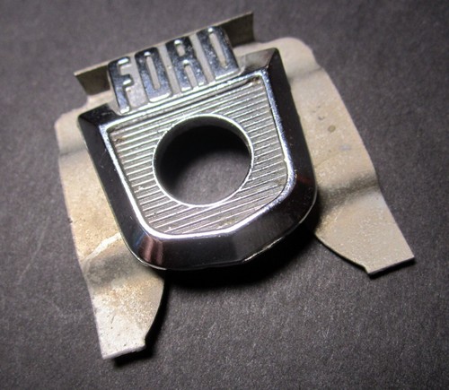 1957-59 Ford Glove Box Door Button Emblem PT 10270 + UNCUT NOS Ignition Key USA - Bild 10 von 11