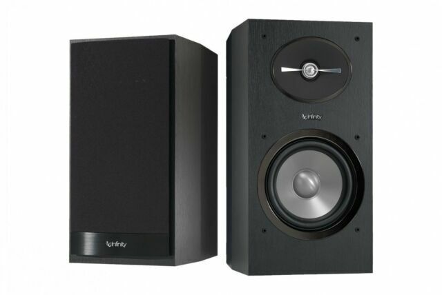 Infinity Reference 162 Black 2 Way Bookshelf Speakers R162 For