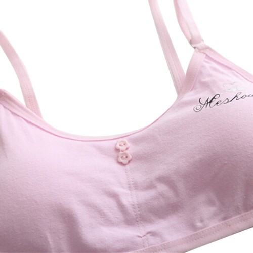 Youth Teenage Girls Training Bra Wirefree Soft Cotton Padded Bra Underwear USA - Picture 5 of 18