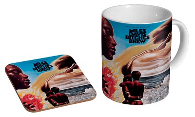 Miles Davis Bitches Brew - Kaffee-/Teebecher und Untersetzer Geschenkset