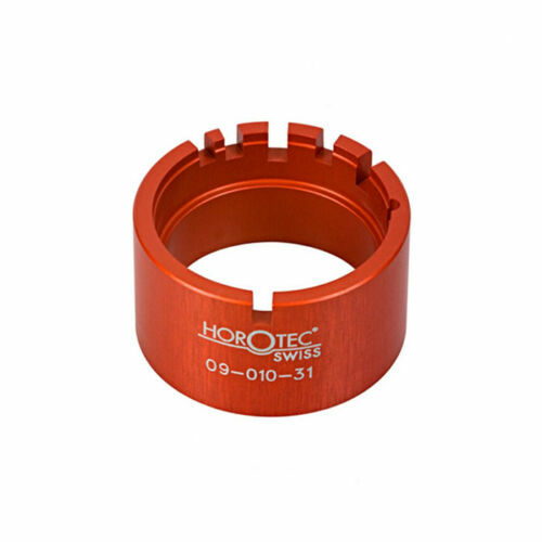 KD89 Horotec MSA01.095 Set van 5 klassieke horlogemakers schroevendraaiers verchroomd messing met standaard bits diameter 0,60 0,80 1,00 1,2 1,4 mm