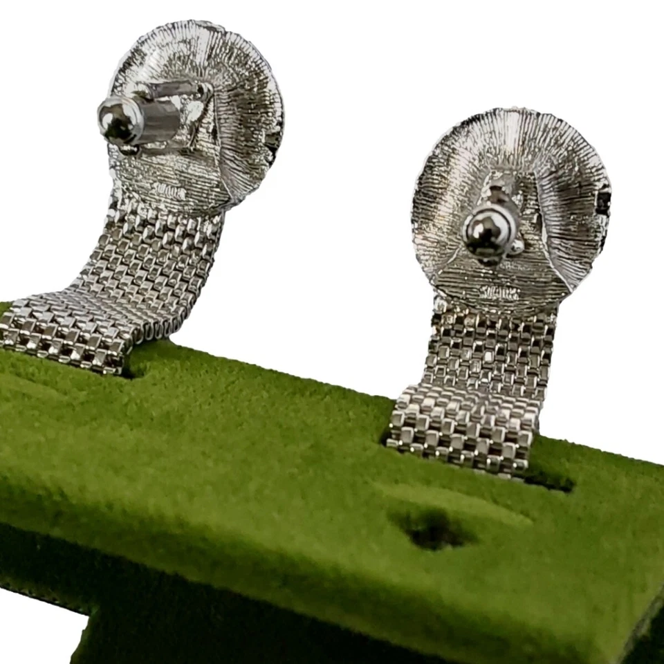 GEMELOS SWANK AZUL MEDIANOCHE Y PLATA VINTAGE HOMBRE Foto 4 de 4