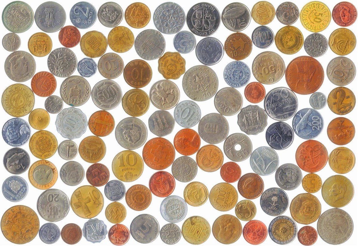 200 Different Coins 60 World Countries | Foreign Currency