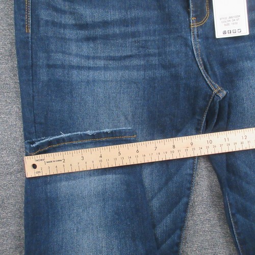 Judy Blue Jeans Womens 15/32 Relaxed Fit Ankle Stone Wash Blue Mid Rise - Picture 7 of 13