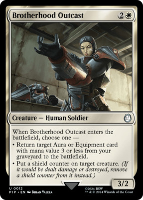 Brotherhood Outcast [Fallout] Magic MTG