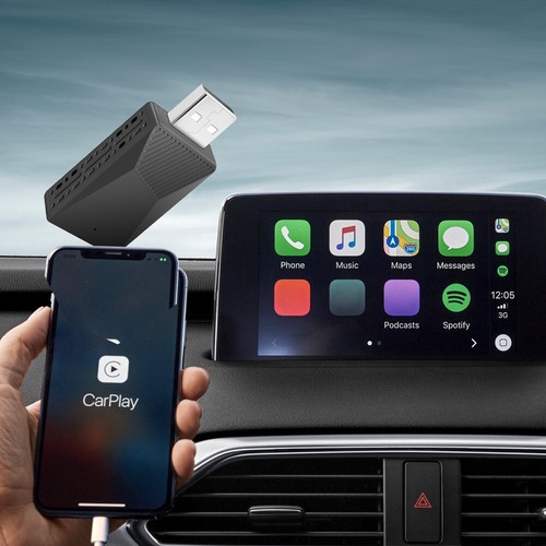 Wired To Wireless Carplay & Android Auto AI Box USB Plug and Play Smart Mini Box - Foto 6 di 12