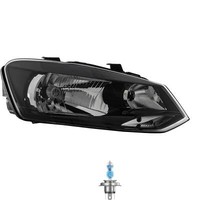 Scheinwerfer Rechts H4 FüR VW Polo 6R 6C 6R_ Inkl. Osram Lampen