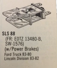 Brake Light Switch GP Guaranteed Parts SLS88