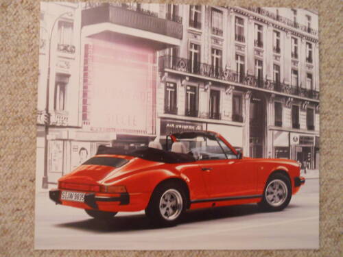 1980s Porsche 911 Carrera Cabriolet Showroom Advertising Poster RARE  Awesome | eBay