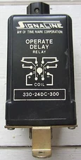 Signaline Time Mark 330-24DC-300 Timing Relay Operate Delay 0-10 Sec 33024DC300