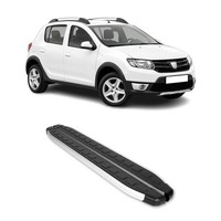 Seitenbretter Trittbretter FüR Dacia Sandero Stepway 2013-2020 Aluminium Schwarz