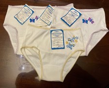 VNTG 60s Granny Cotton/Staple Panties Set of 4 Lot White L