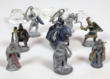 Vintage RPG D&D Miniature Pewter Figure ~ Lot of 8 ~ Ral Partha / Superior W&L