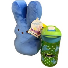 Peeps Blue 9" Marshmallow-Scented Bunny Peeps Zak Leak Proof 16oz Bottle- New