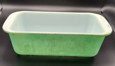 Pyrex 213 Turquoise/Robins Egg Blue/Aqua Oven Bread Baking Dish 1.5 Qt USA VTG