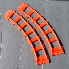 McDONALD'S Remco 1976 McDONALDLAND Playset TWO sections of orange TRAIN TRACK