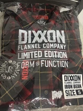 Dixxon Flannel Men’s Size Small Iron Bean Coffee Brand New In Bag Limited 
