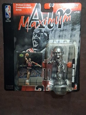 Michael Jordan 1999 Mattel Maximum Air Silver Edition NBA Action Figure Card NEW