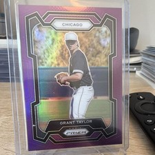 Panini 2024 Prizm Baseball Grant Taylor Chicago White Sox #206 Purple /99 RC