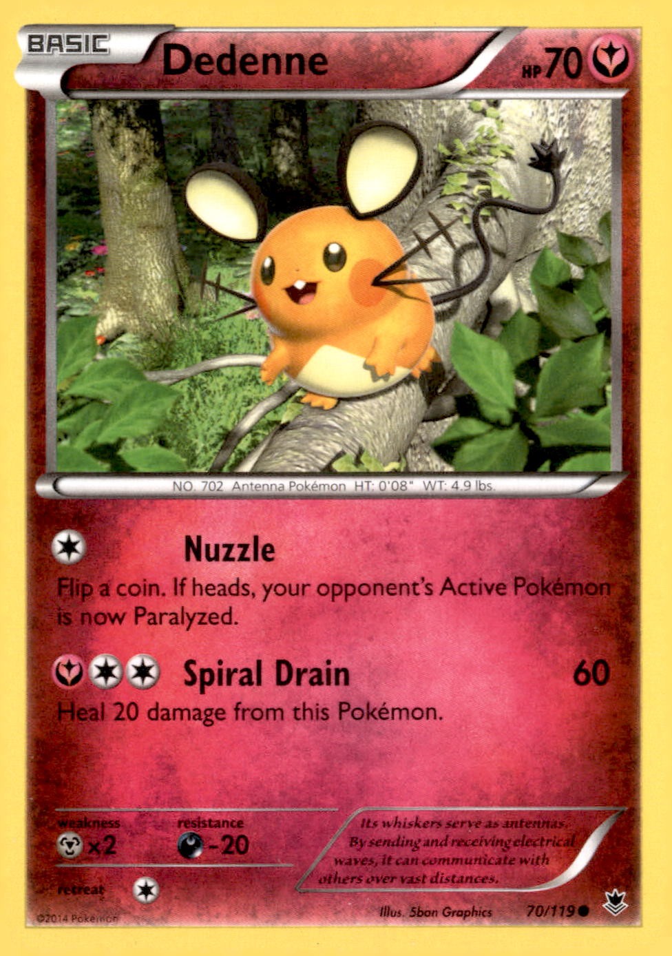 XY - Phantom Forces #70/119 Dedenne