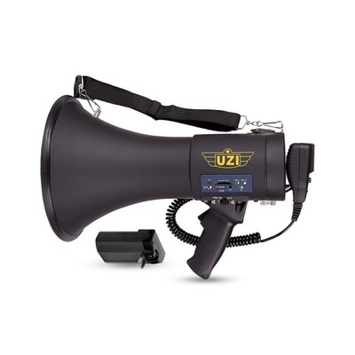 Uzi High Power Loud Big Bluetooth Megaphone 50W, Professional Bullhorn Megaph...