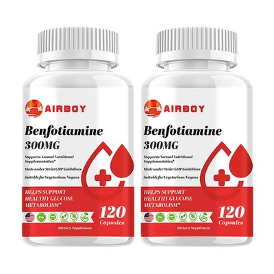 Benfotiamine 240pcs - Heart Health Support, Lower Blood Pressure - Vegans