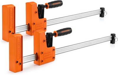 JORGENSEN Profi Schraubzwingen Set 2-tlg. Spannkraft 680kg, Spannweite 600mm