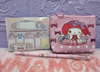 My Melody Mini Memo Haftnotizen & Stift Geldbörse Konvolut