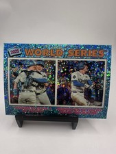 2026 Topps Heritage Baseball Dodgers 2025 World Series Blue Sparkle #311 JS