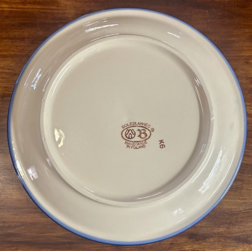 Boleslawiec Polish Pottery Cobalt Swirl Dinner Plates 10.75” Set of 2 - 第 4/5 張圖片