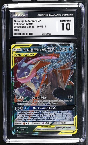 Greninja & Zoroark-GX graded CGC 10 for sale on eBay