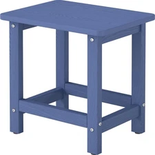Weatherproof Outdoor Side Table, HDPE Small Outdoor Table for Adirondack, 16....