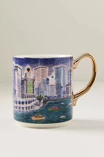 New Anthropologie Holiday in the City Mug 2025 - Chicago