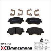 Zimmermann 22518.175.2 Bremsbelagsatz FüR Hyundai KIA Ioniq Elantra Niro AE AD