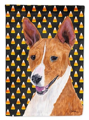 Caroline's Treasures Basenji Halloween Candy Portrait House Flag SC9185CHF