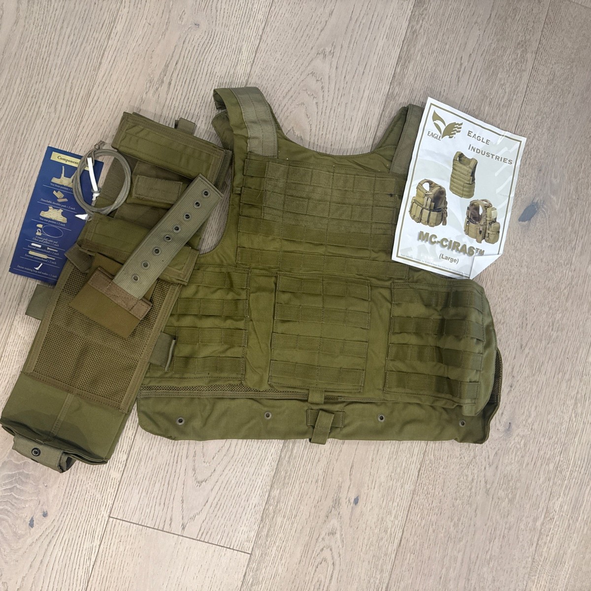 Eagle Industries MC (Land) CIRAS Vest L Khaki Plate Carrier BALCS
