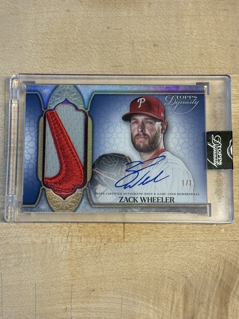 2025 Topps Dynasty Dynamic Decoration #DAPZW2 Zack Wheeler Patch Auto 1/1