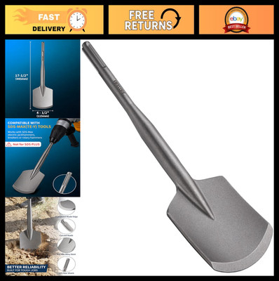 SDS Max Clay Spade Drill Bit 4.5'' x 17'' for Rotary Hammer Jackhammer - Gardening