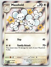 Maushold 210/091 Pokemon Paldean Fates Shiny Rare on eBay